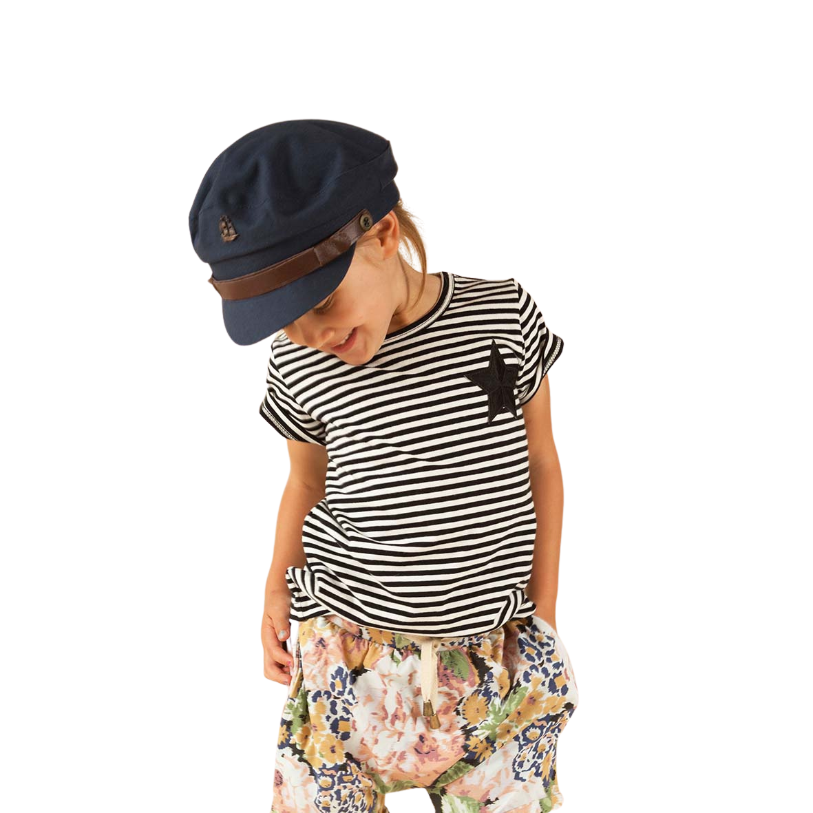 Black and white star and stripe tee