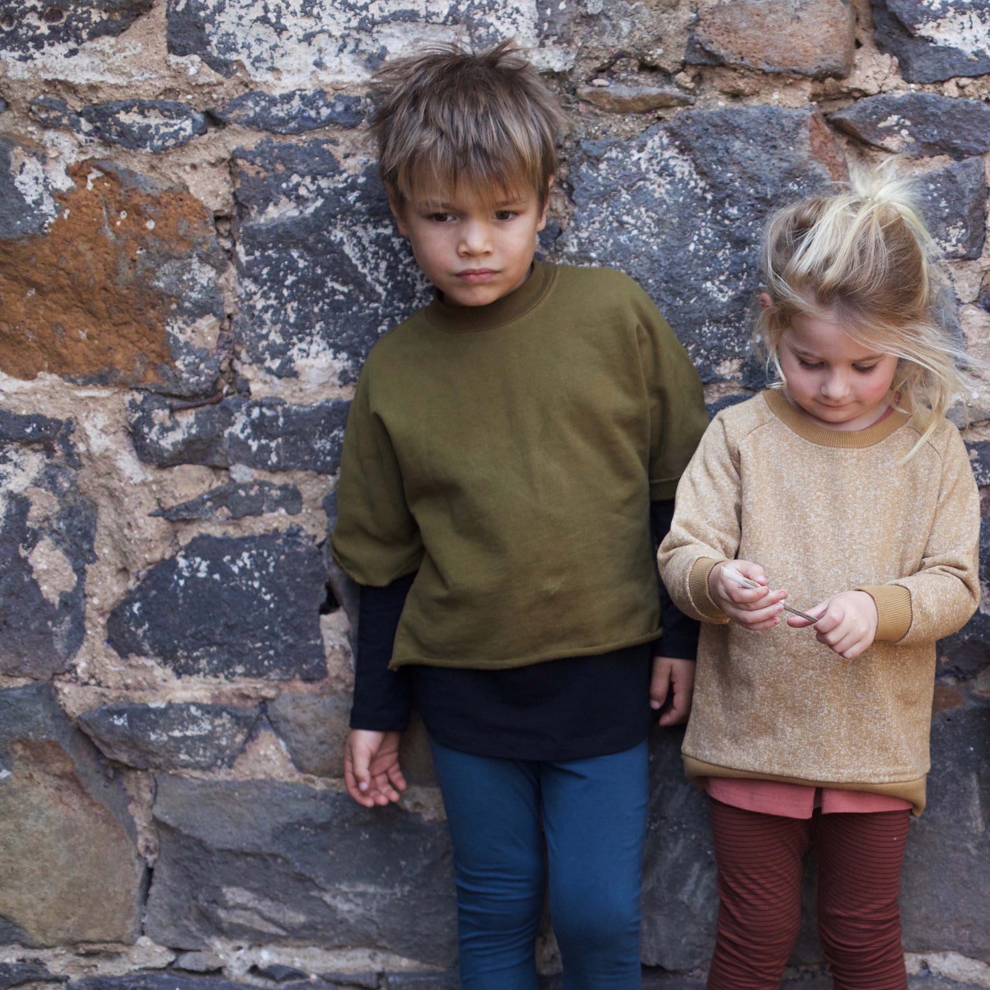 Oversized mid sleeve jumper