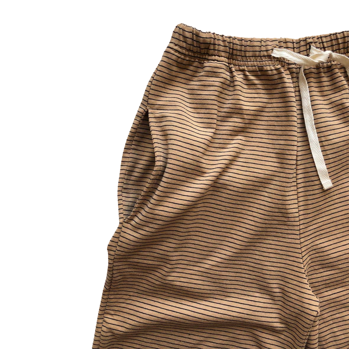 Tan stripe wide leg pants